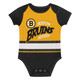 Bruins Newborn Shout & Score Creeper Bib & Bootie Set Image coming soon src=
